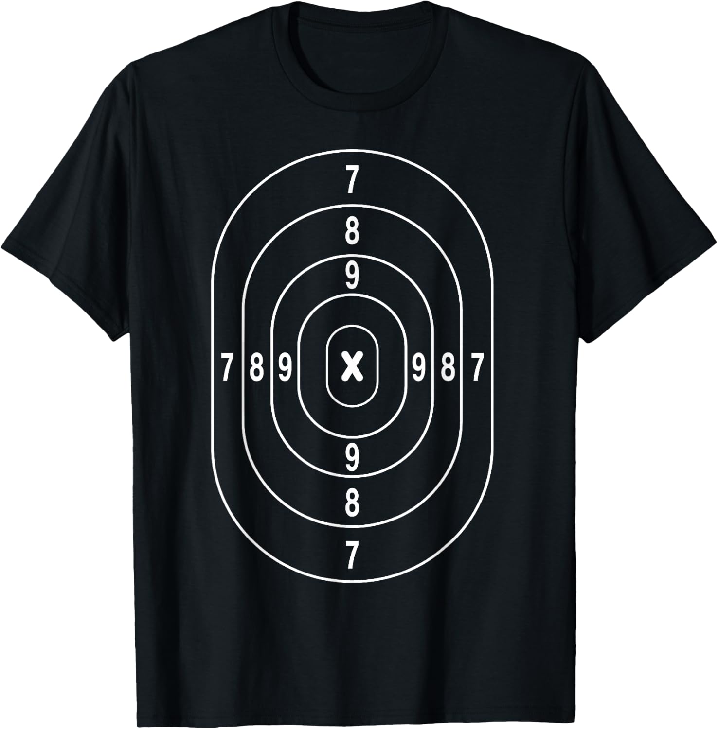Cool Shooting Range Target | Funny Marksman Gun Lover Gift T-Shirt - T-Shirt | Black