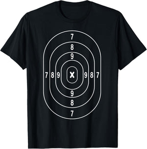 Cool Shooting Range Target | Funny Marksman Gun Lover Gift T-Shirt - T-Shirt | Black