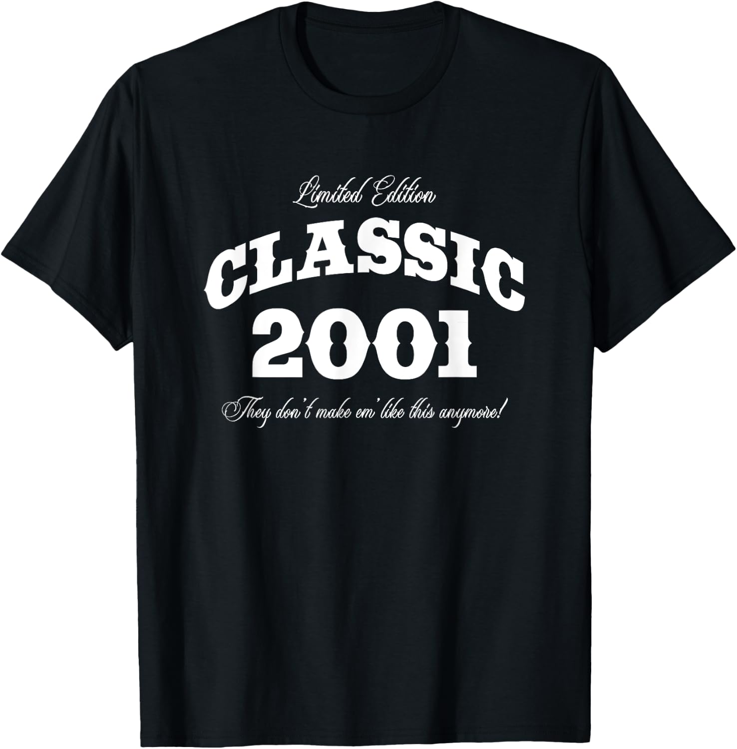 24 Year Old Vintage Classic Car 2001 24th Birthday T-Shirt - T-Shirt | Black