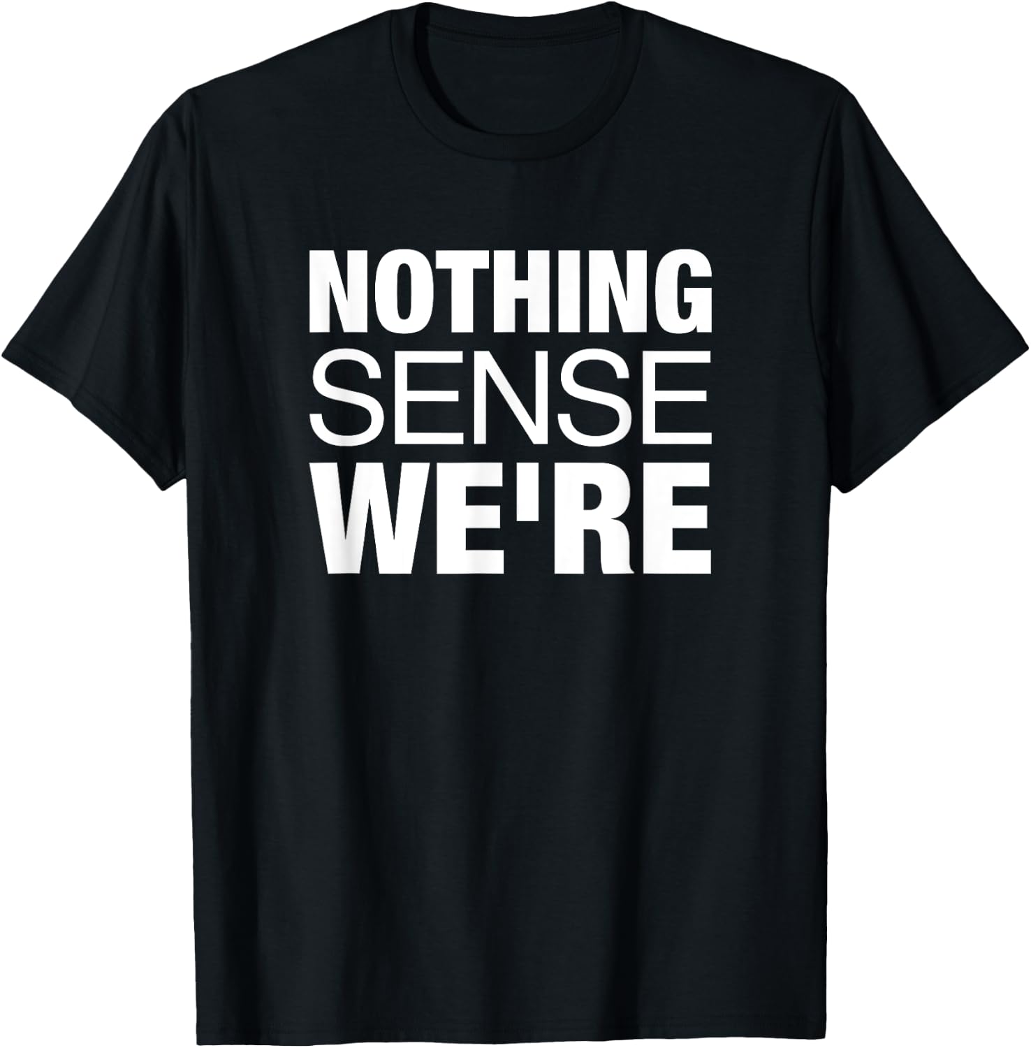Nothing Makes Sense When We're Apart Cute Couple Matching T-Shirt - T-Shirt | Black