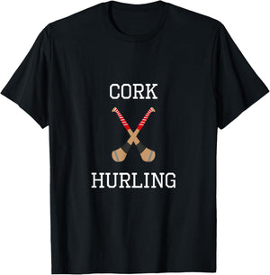 Cork Hurling Irish County Ireland Hurling T-Shirt - T-Shirt | Black