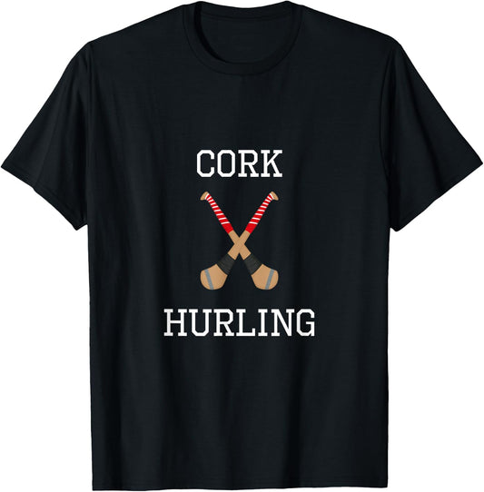 Cork Hurling Irish County Ireland Hurling T-Shirt - T-Shirt | Black