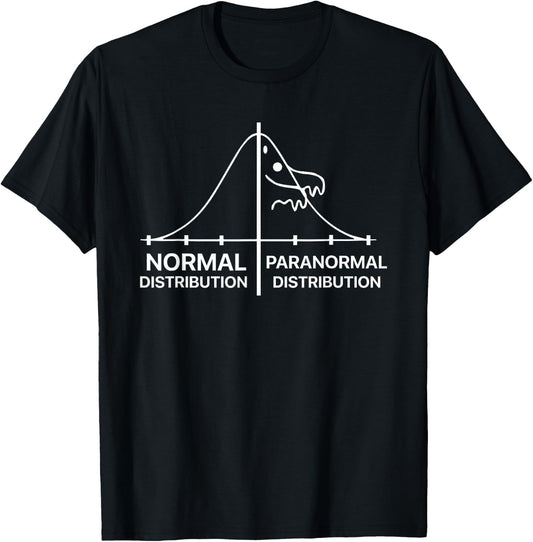 Normal Distribution Paranormal Distribution T-Shirt - T-Shirt | Black