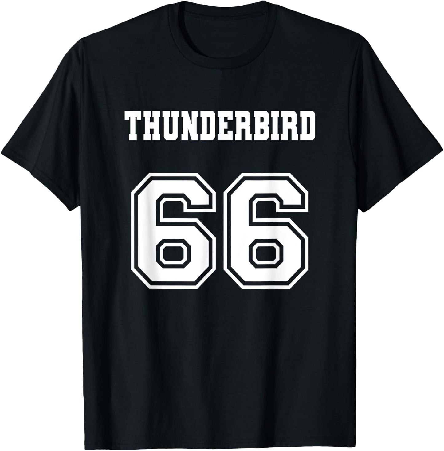 Jersey Style Thunderbird 66 1966 Muscle Classic Car T-Shirt - T-Shirt | Black