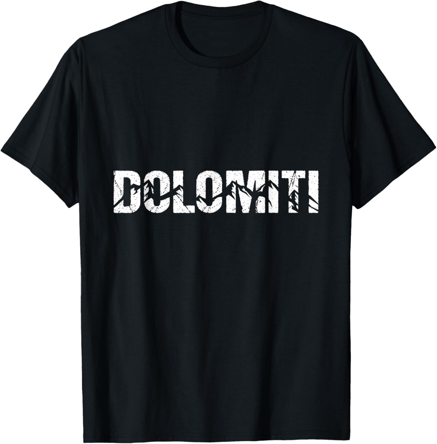 Dolomiti Alps Italy Dolomites Mountain T-Shirt - T-Shirt | Black