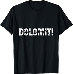 Dolomiti Alps Italy Dolomites Mountain T-Shirt - T-Shirt | Black