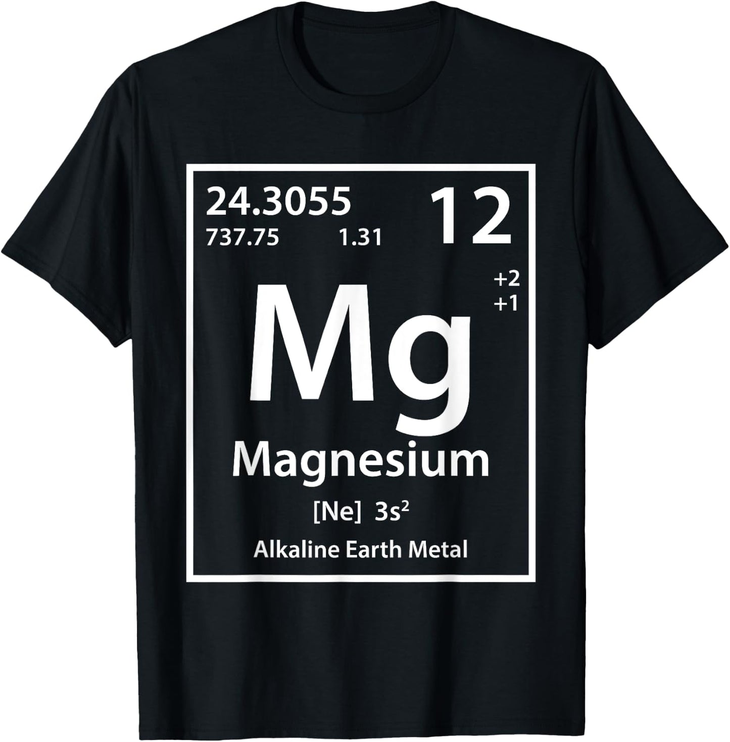 Magnesium Element (white) T-Shirt - T-Shirt | Black
