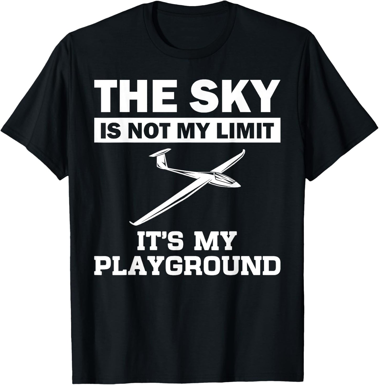 Funny Glider Art Gliding Pilot Aviation Lover Men Women T-Shirt - T-Shirt | Black