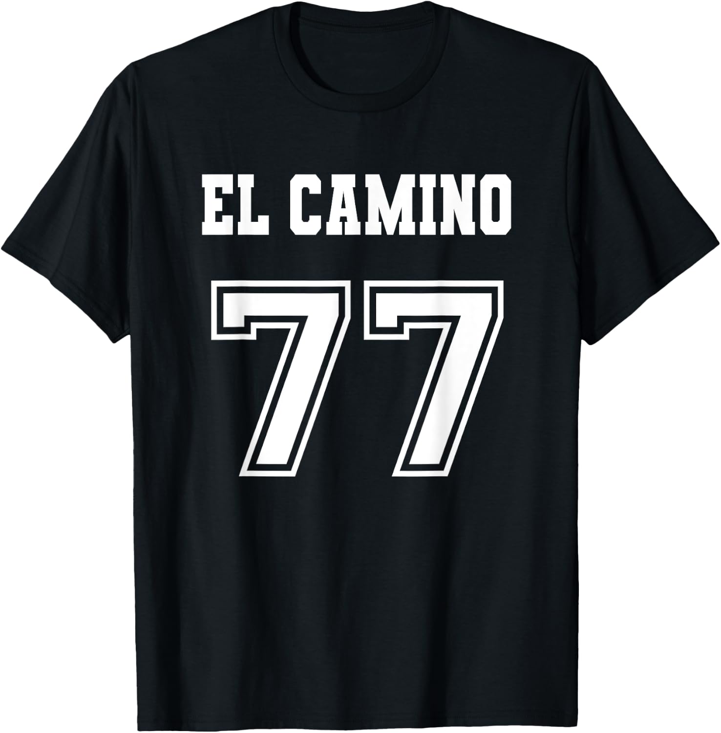 Jersey Style El Camino 77 1977 T-Shirt - T-Shirt | Black