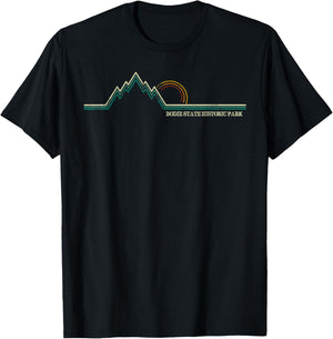 Bodie State Historic Park Mountain Retro T-Shirt - T-Shirt | Black