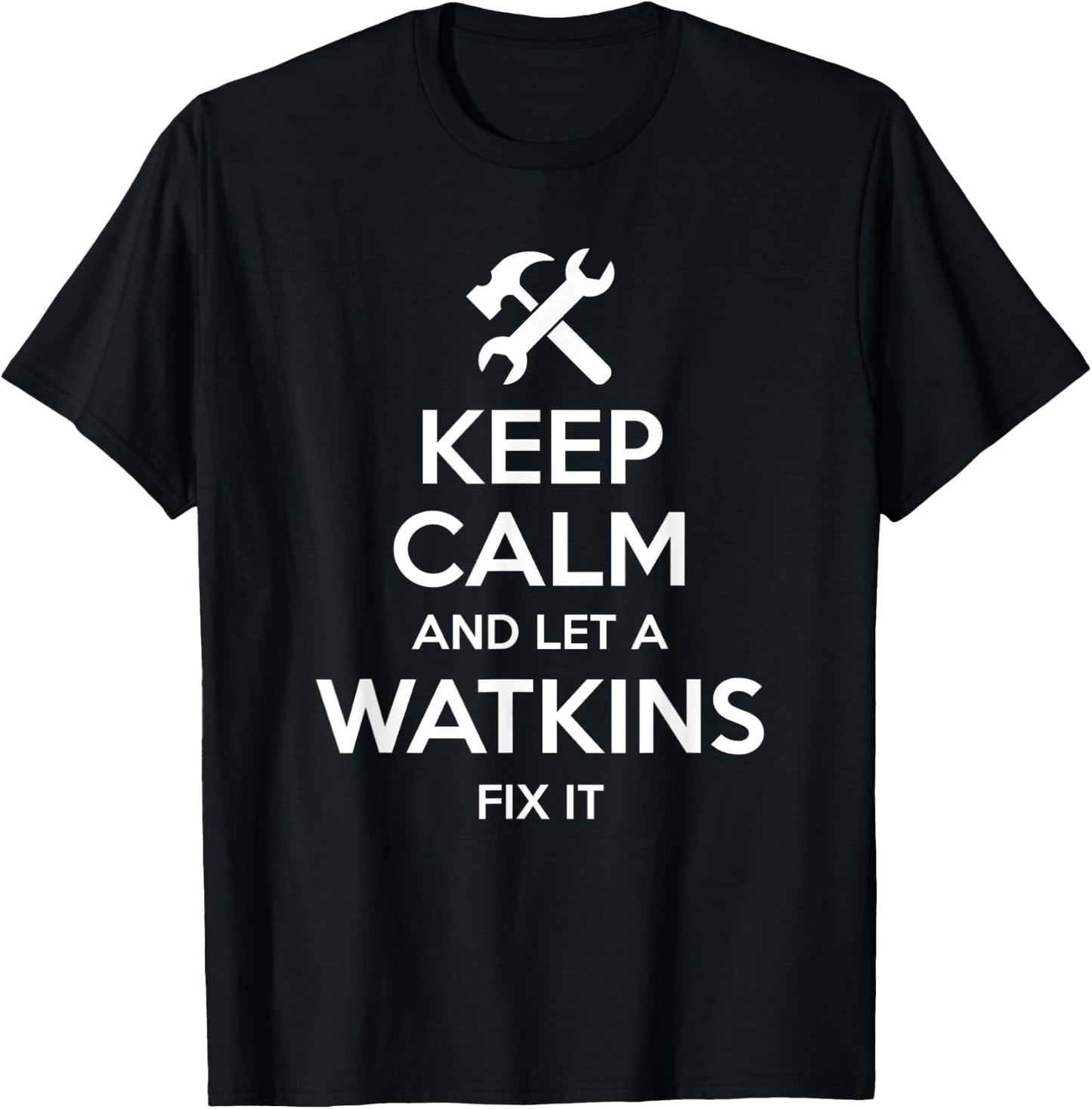 WATKINS Funny Surname Birthday Family Tree Reunion Gift T-Shirt - T-Shirt | Black