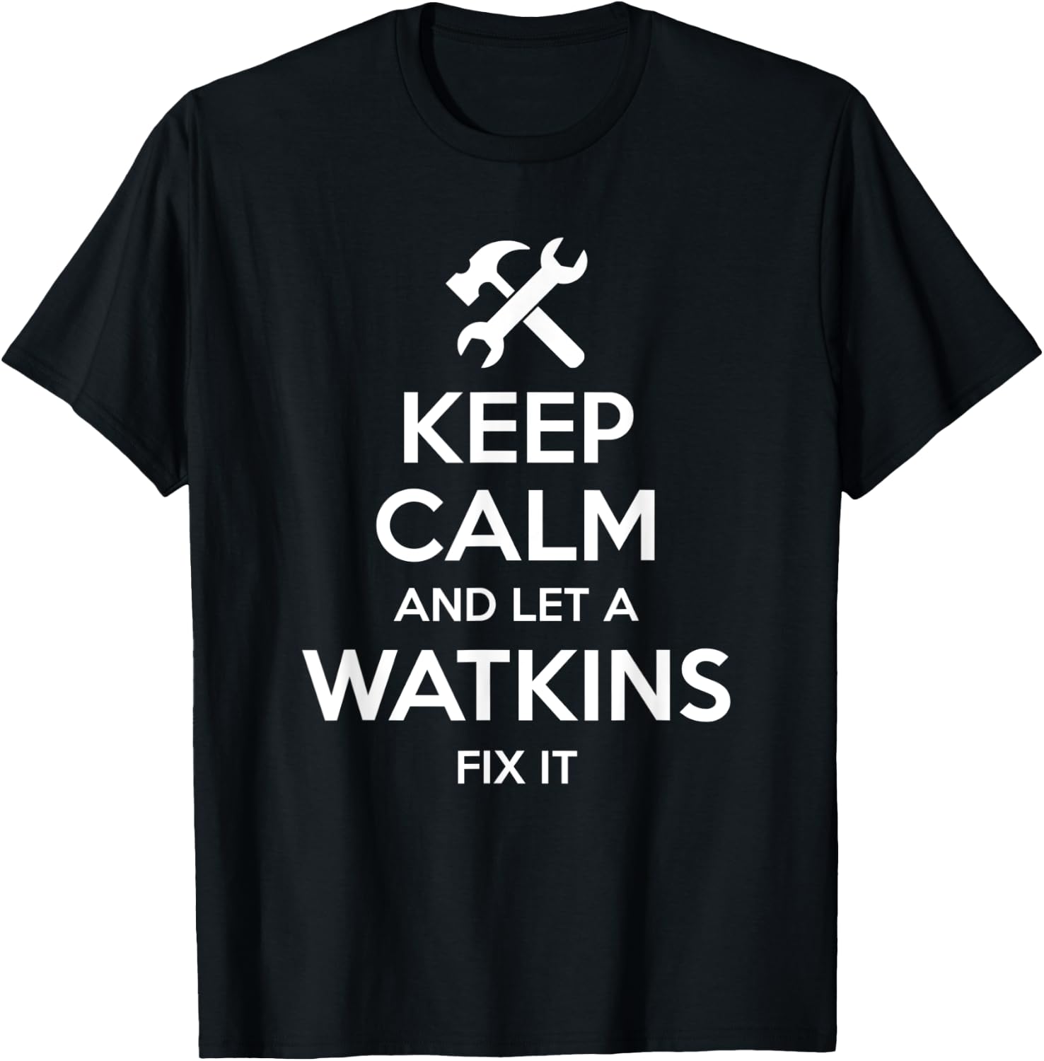WATKINS Funny Surname Birthday Family Tree Reunion Gift T-Shirt - T-Shirt | Black