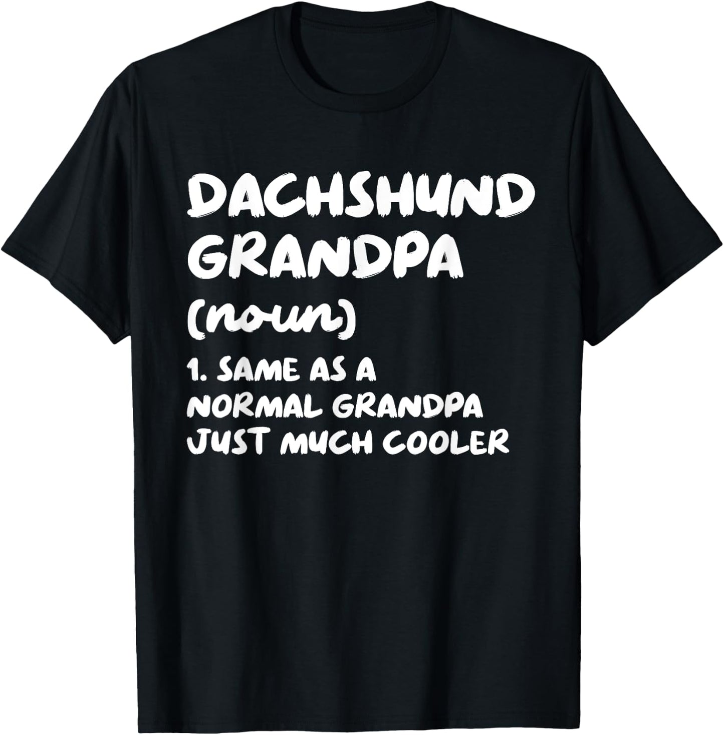 Dachshund Grandpa Definition Dog Owner Men Women Girls Kids T-Shirt - T-Shirt | Black