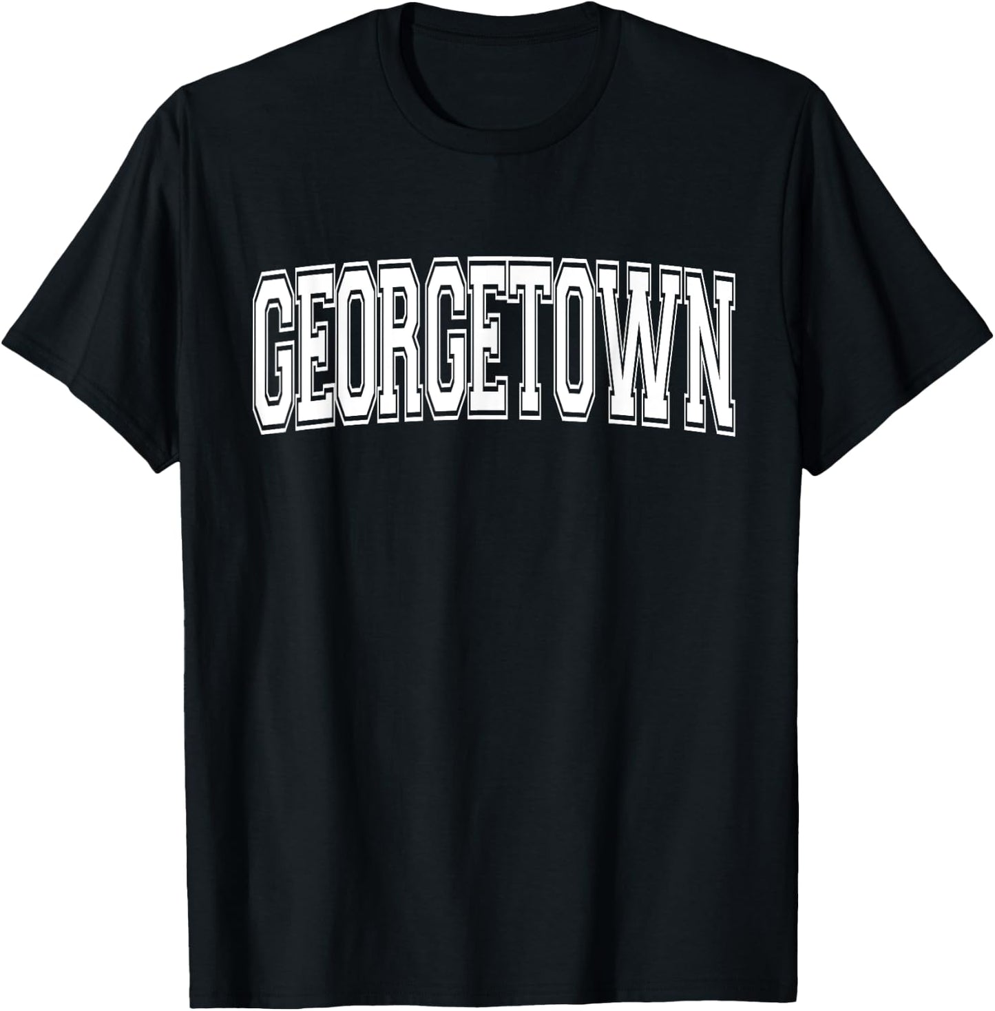 GEORGETOWN TX TEXAS USA Vintage Sports Varsity Style T-Shirt - T-Shirt | Black