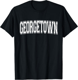 GEORGETOWN TX TEXAS USA Vintage Sports Varsity Style T-Shirt - T-Shirt | Black