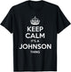 JOHNSON Surname Funny Family Tree Birthday Reunion Gift T-Shirt - T-Shirt | Black