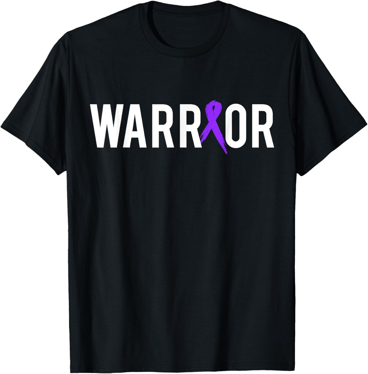 Pancreatic Cancer Warrior Design Gift Cancer Awareness T-Shirt - T-Shirt | Black