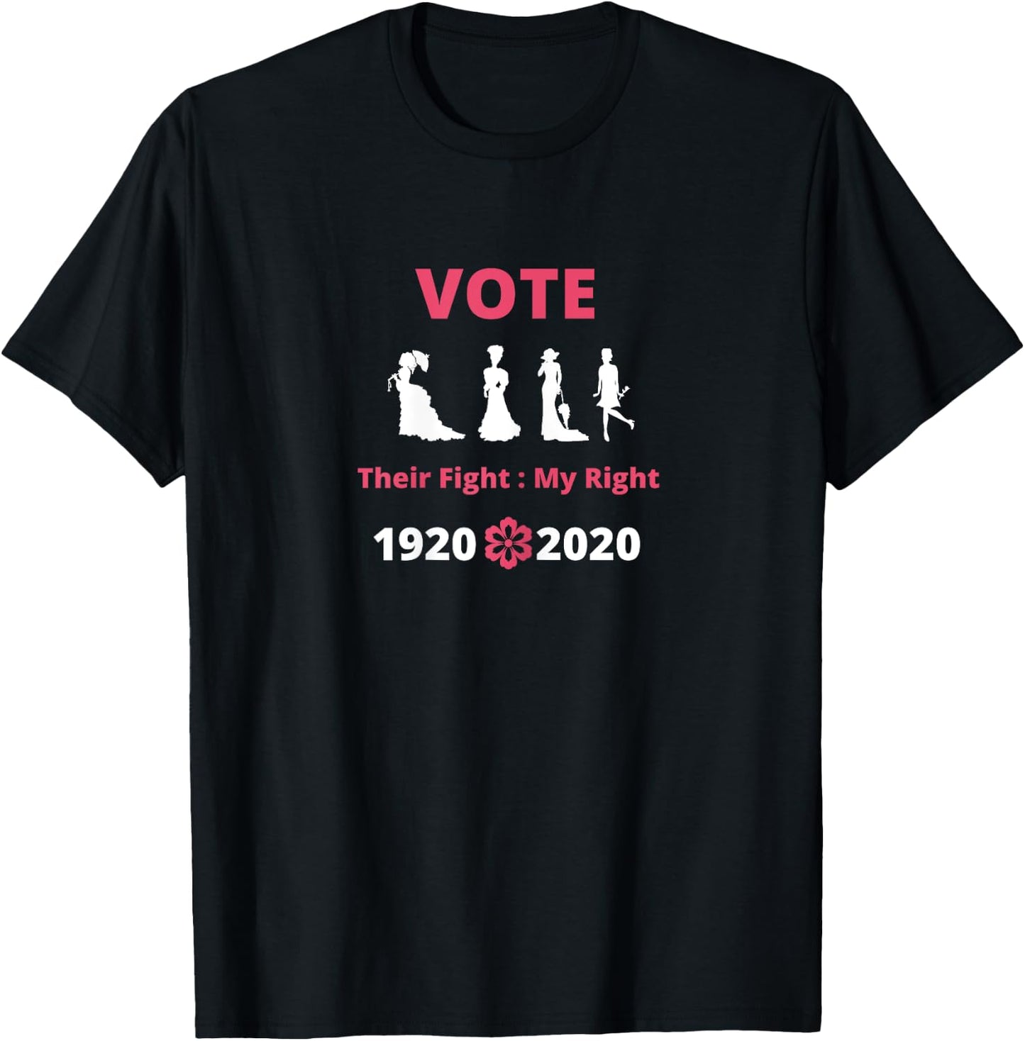 Suffragette Centennial 19th Amendment Right to Vote Activist T-Shirt - T-Shirt | Black