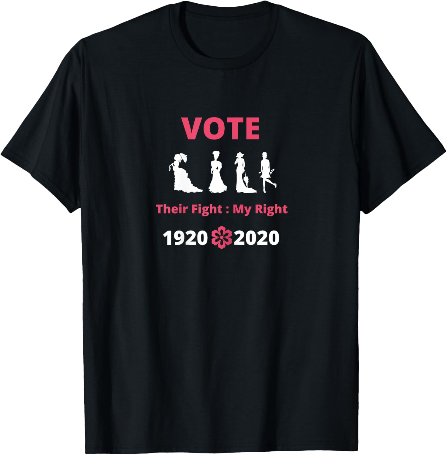 Suffragette Centennial 19th Amendment Right to Vote Activist T-Shirt - T-Shirt | Black
