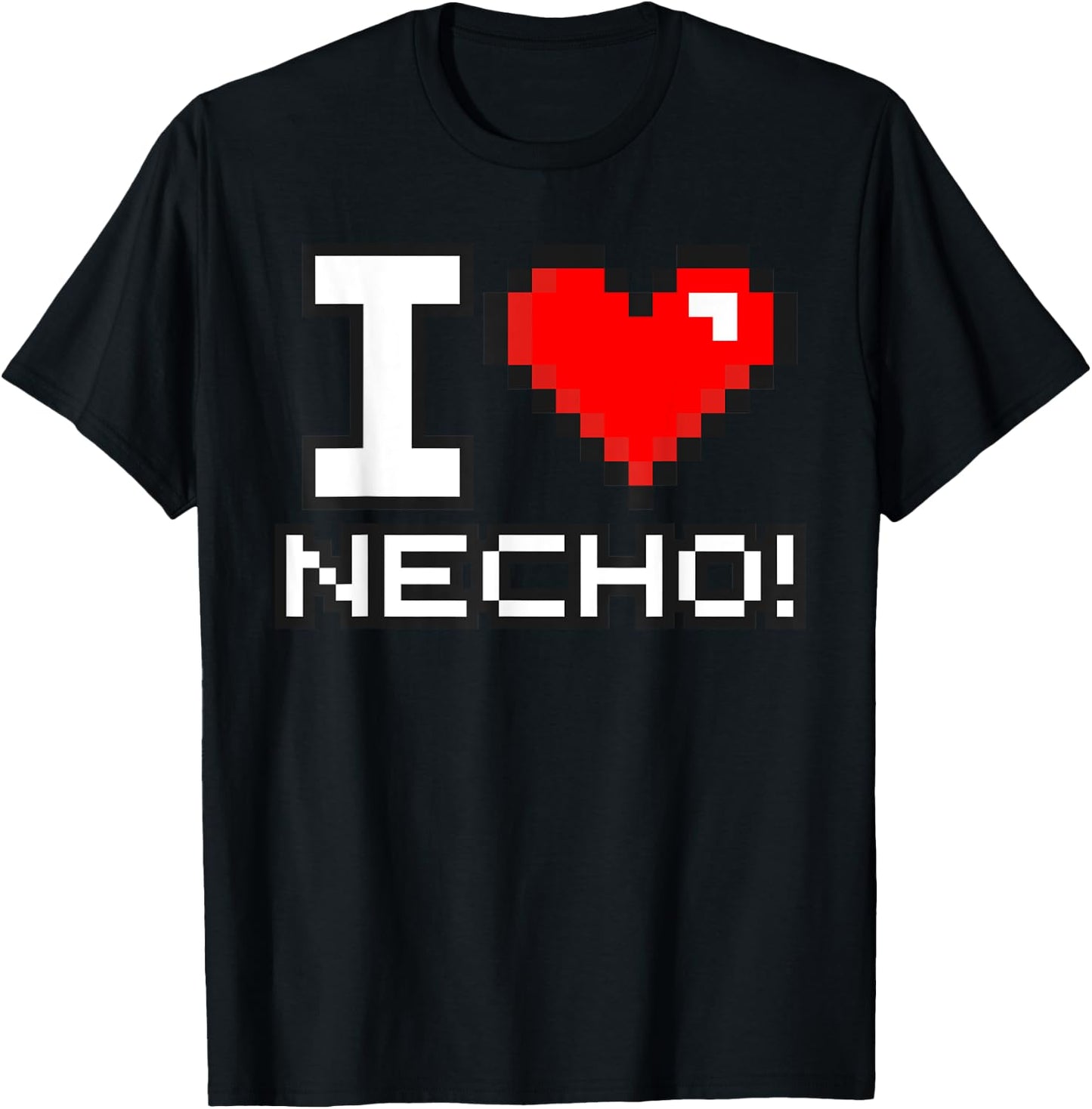 I Love Necho System 8 Bit Heart SF Insurance Agent Agency T-Shirt - T-Shirt | Black