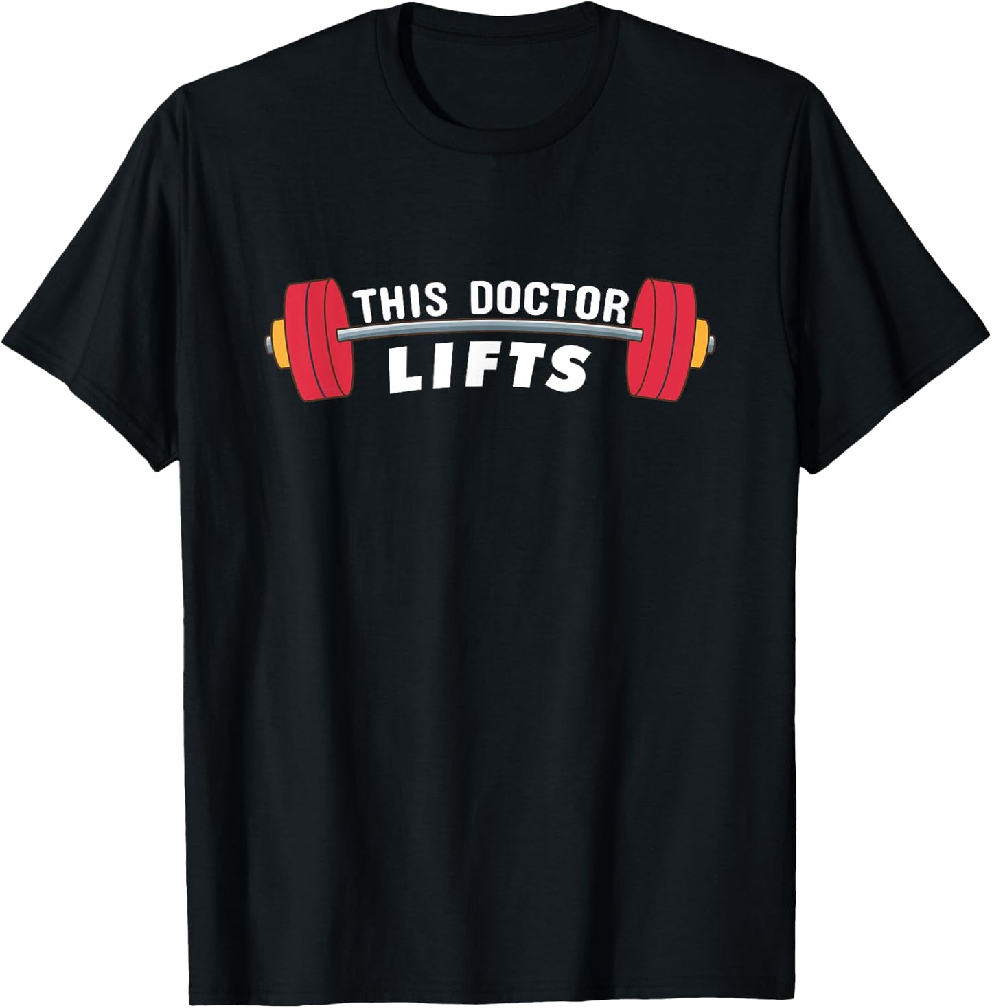 Funny Doctor Gift - This Doctor Lifts - Fitness Doctors T-Shirt - T-Shirt | Black