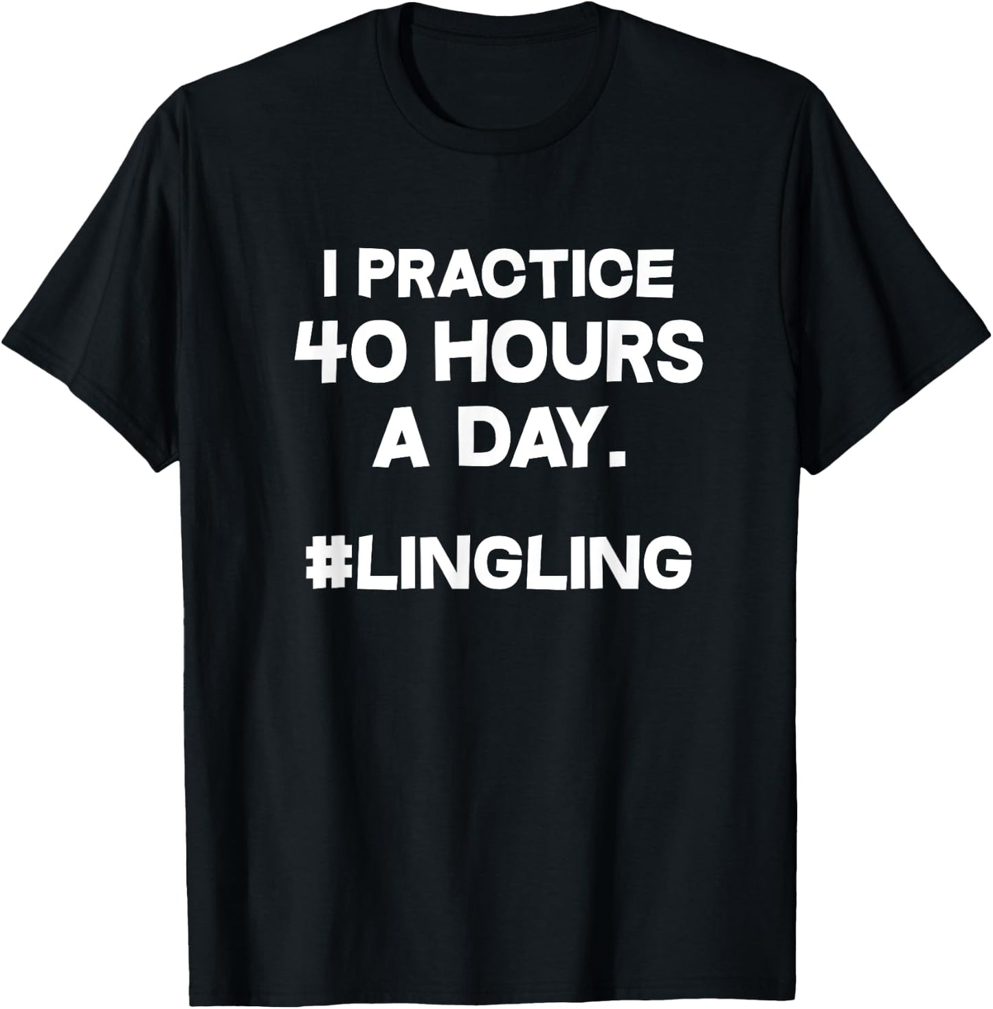 Violin Violinist Funny I Practice 40 Hours A Day T-Shirt - T-Shirt | Black