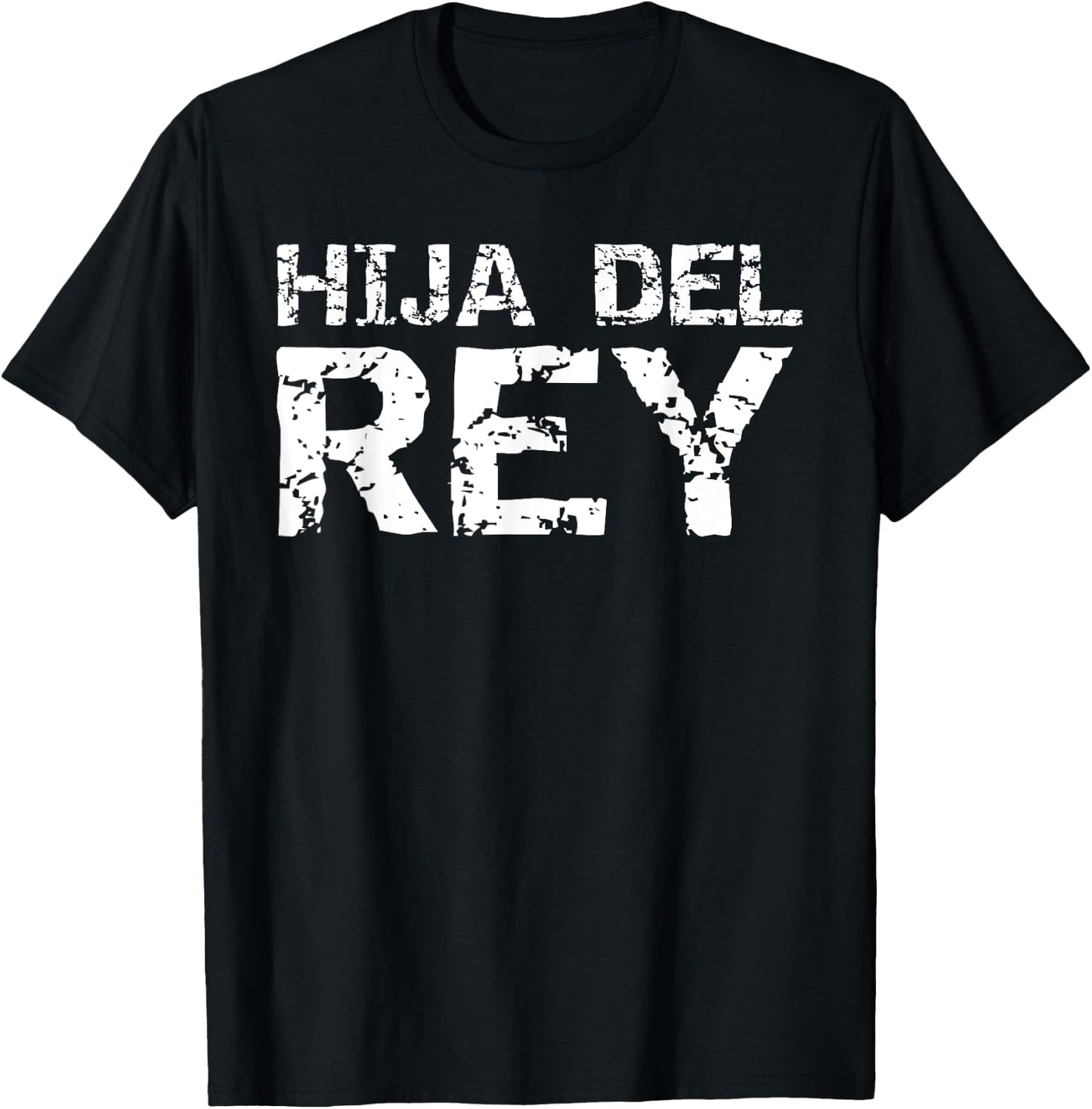 Spanish Christian Royalty Quote Español Gift Hija Del Rey T-Shirt - T-Shirt | Black