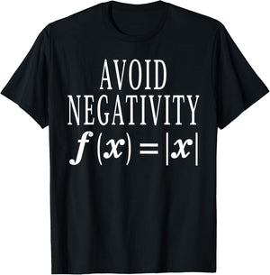 Avoid Negativity Math Equation Teacher Funny Gift Men Women T-Shirt - T-Shirt | Black