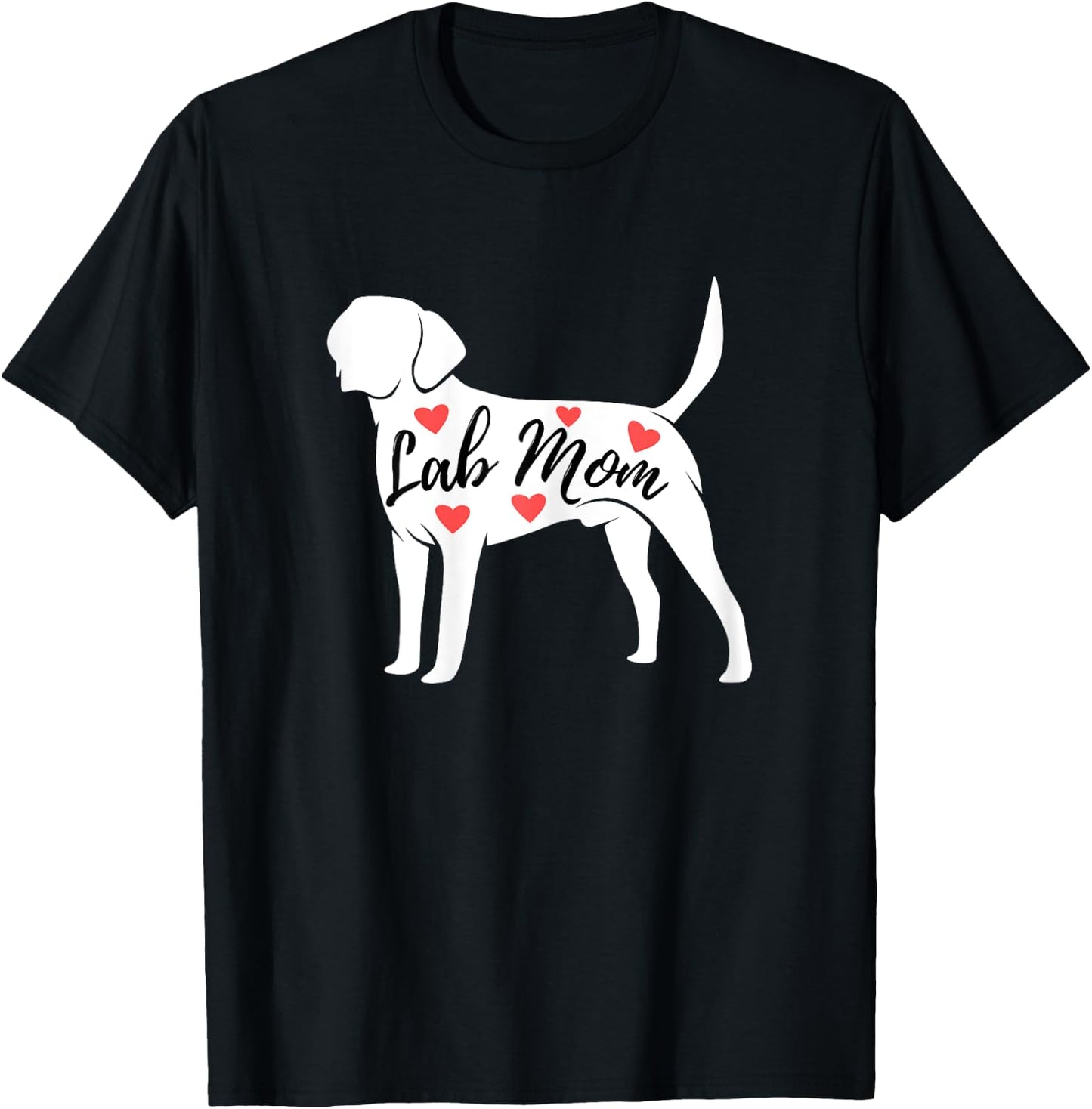 Lab Mom - Labrador Retriever Lover Dog Owner Pet Girls Kids T-Shirt - T-Shirt | Black