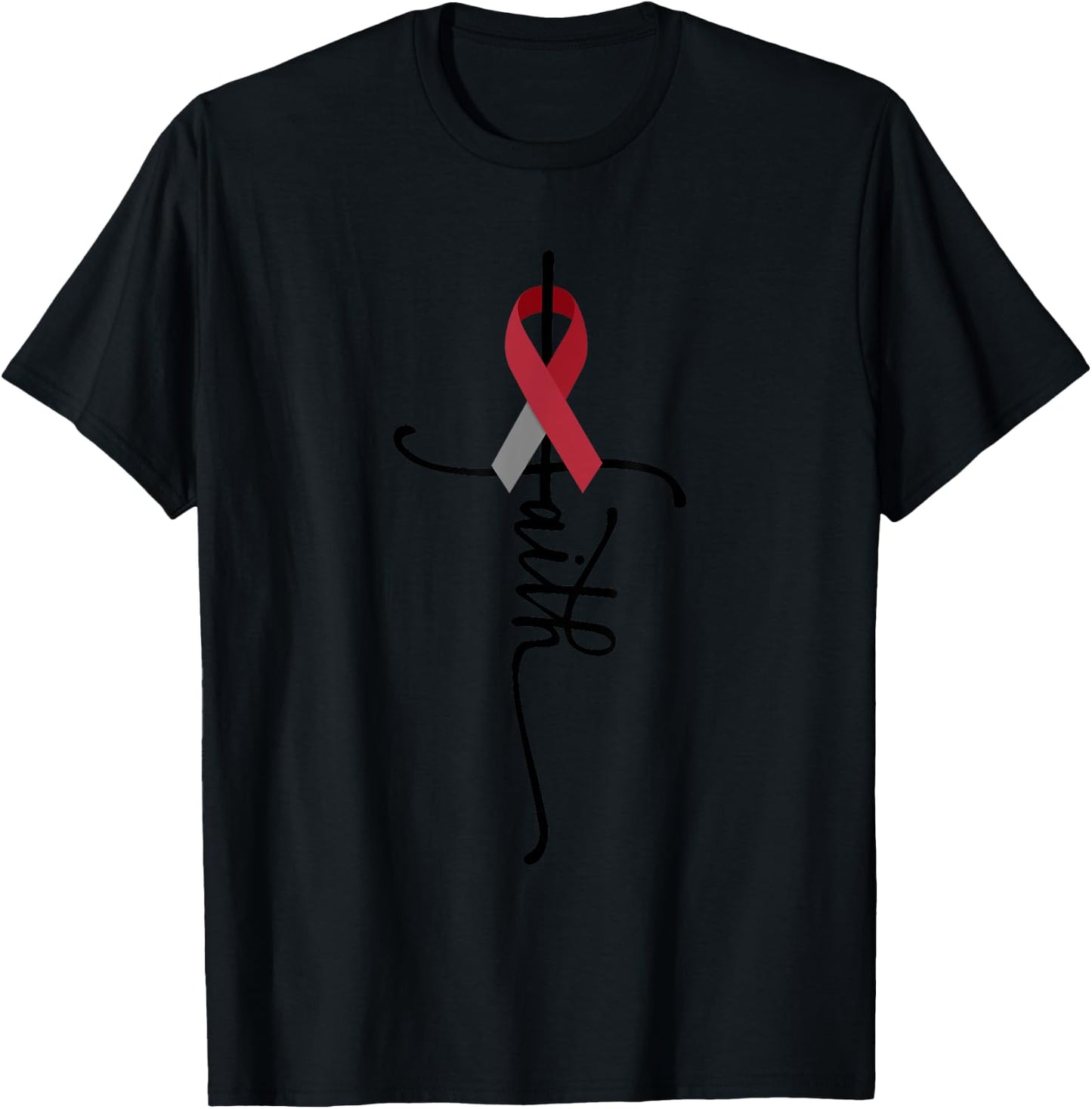 Head And Neck Cancer Faith Head And Neck Cancer Awareness T-Shirt - T-Shirt | Black