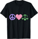 Peace Love Law T-Shirt - T-Shirt | Black