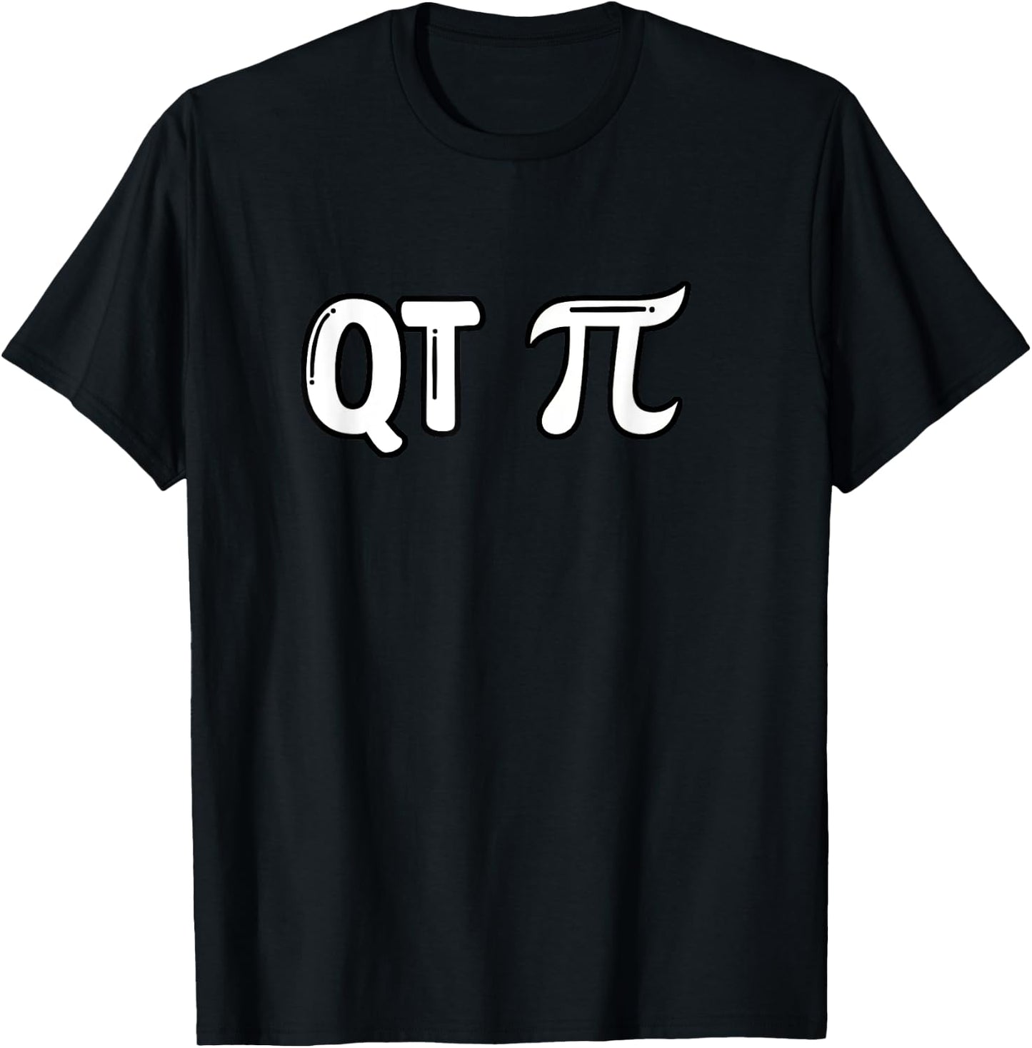 Pi Day - QT Pi - Funny Cutie Pie 3.14 - Cute Math Pun T-Shirt - T-Shirt | Black