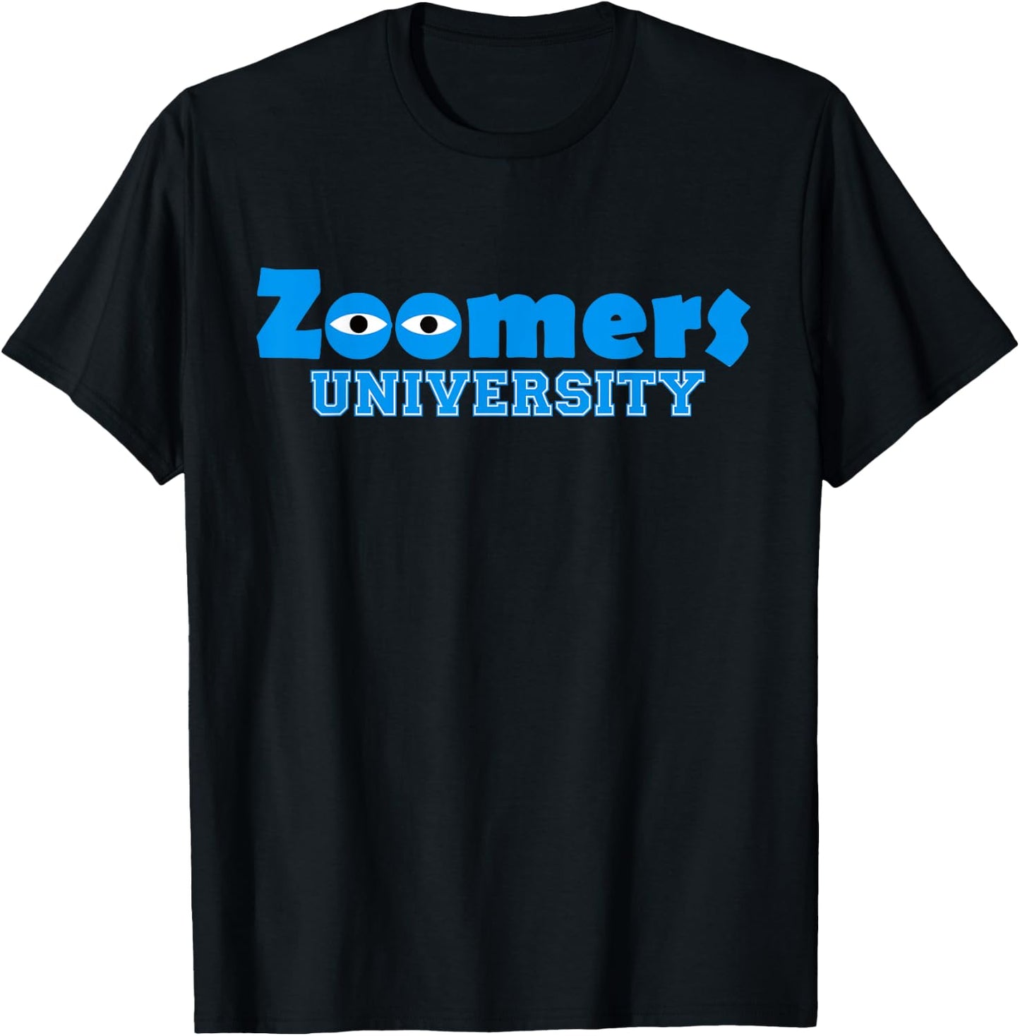 Zoomers University Remote Study at Home Z-gen T-Shirt - T-Shirt | Black