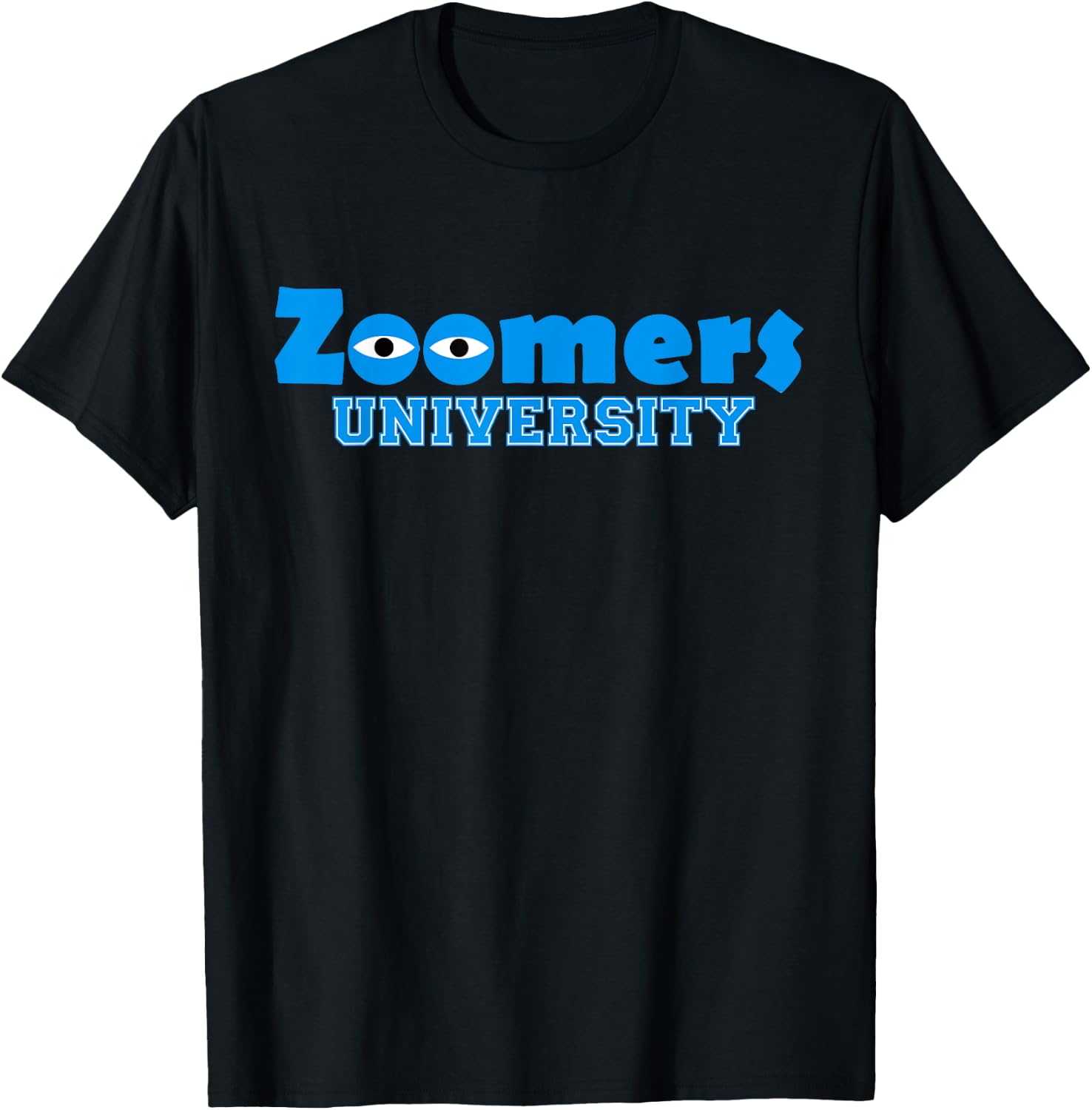 Zoomers University Remote Study at Home Z-gen T-Shirt - T-Shirt | Black