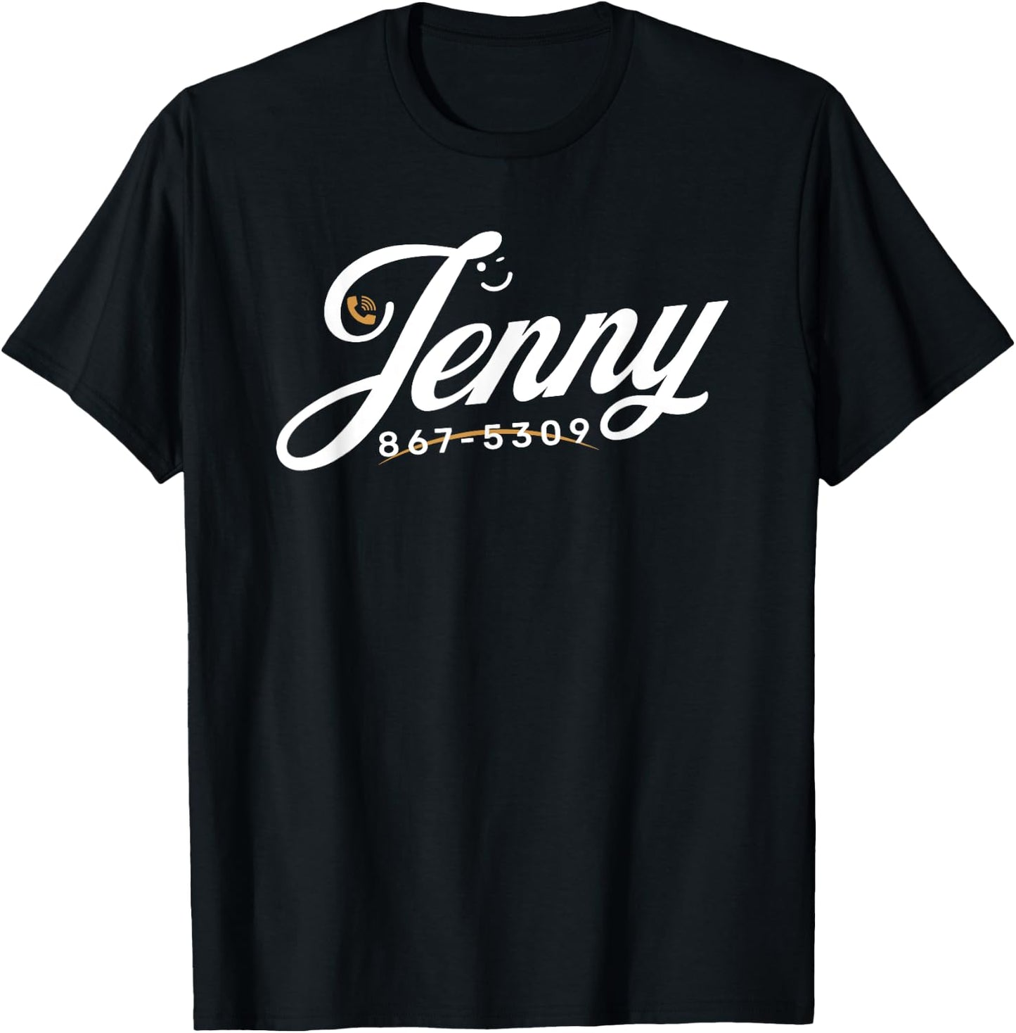 Jenny Phone Number 867-5309 Funny Rock Music Gifts T-Shirt - T-Shirt | Black