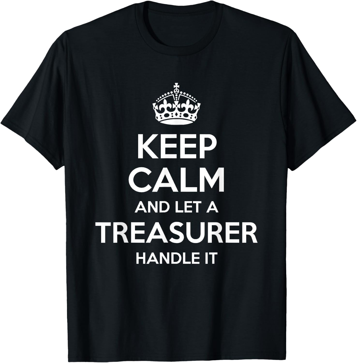 TREASURER Gift Funny Job Title Profession Birthday Work Idea T-Shirt - T-Shirt | Black