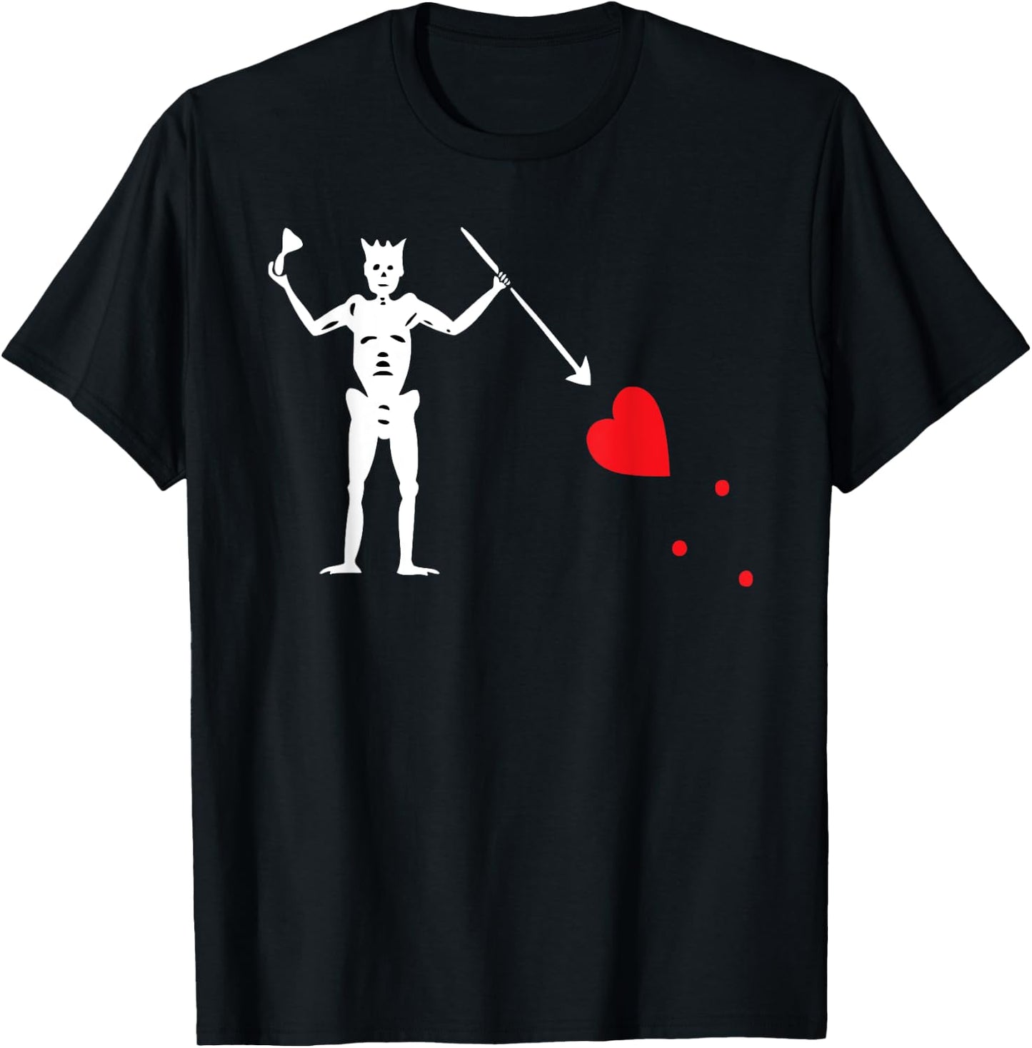 Teerific Teez: PIRATE FLAG (BLACK BEARD) T-Shirt - T-Shirt | Black