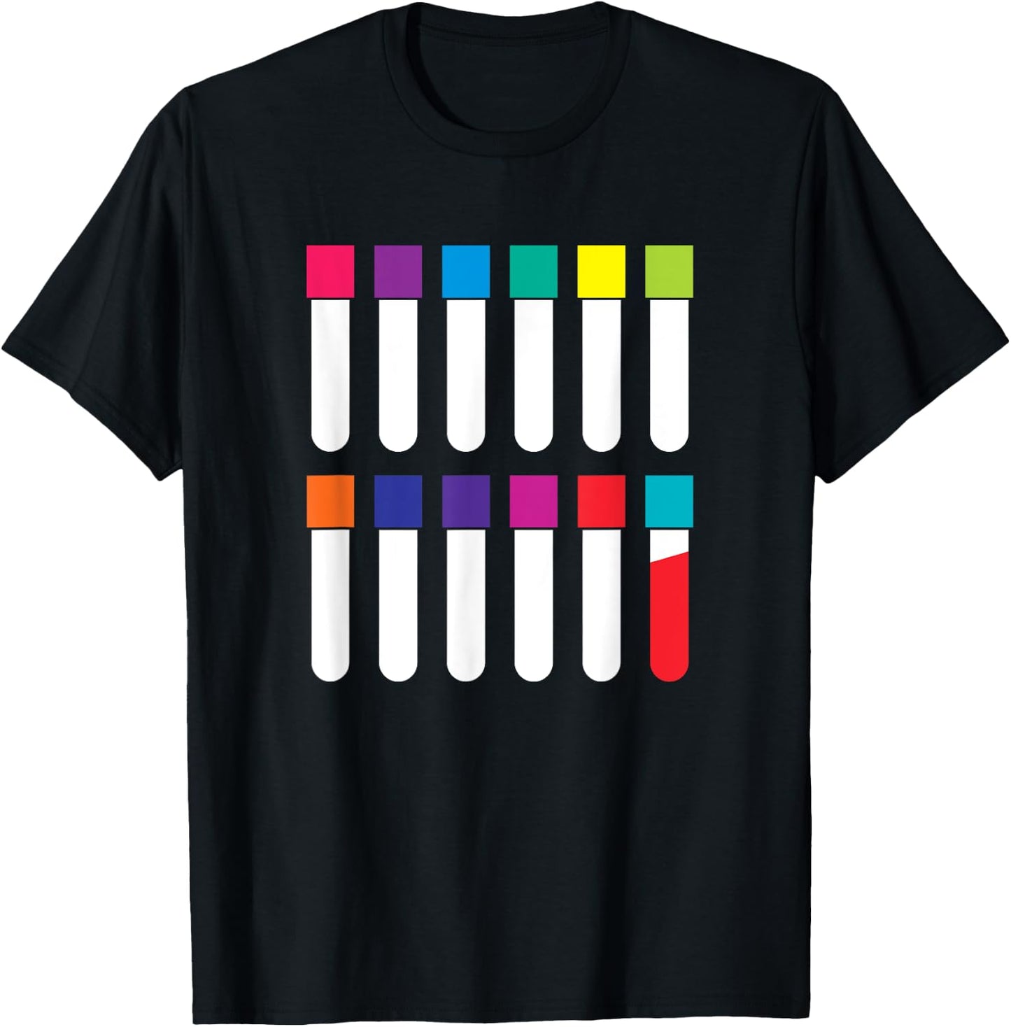 Test Tube Laboratory Phlebotomist Phlebotomy Doctor Gift T-Shirt - T-Shirt | Black
