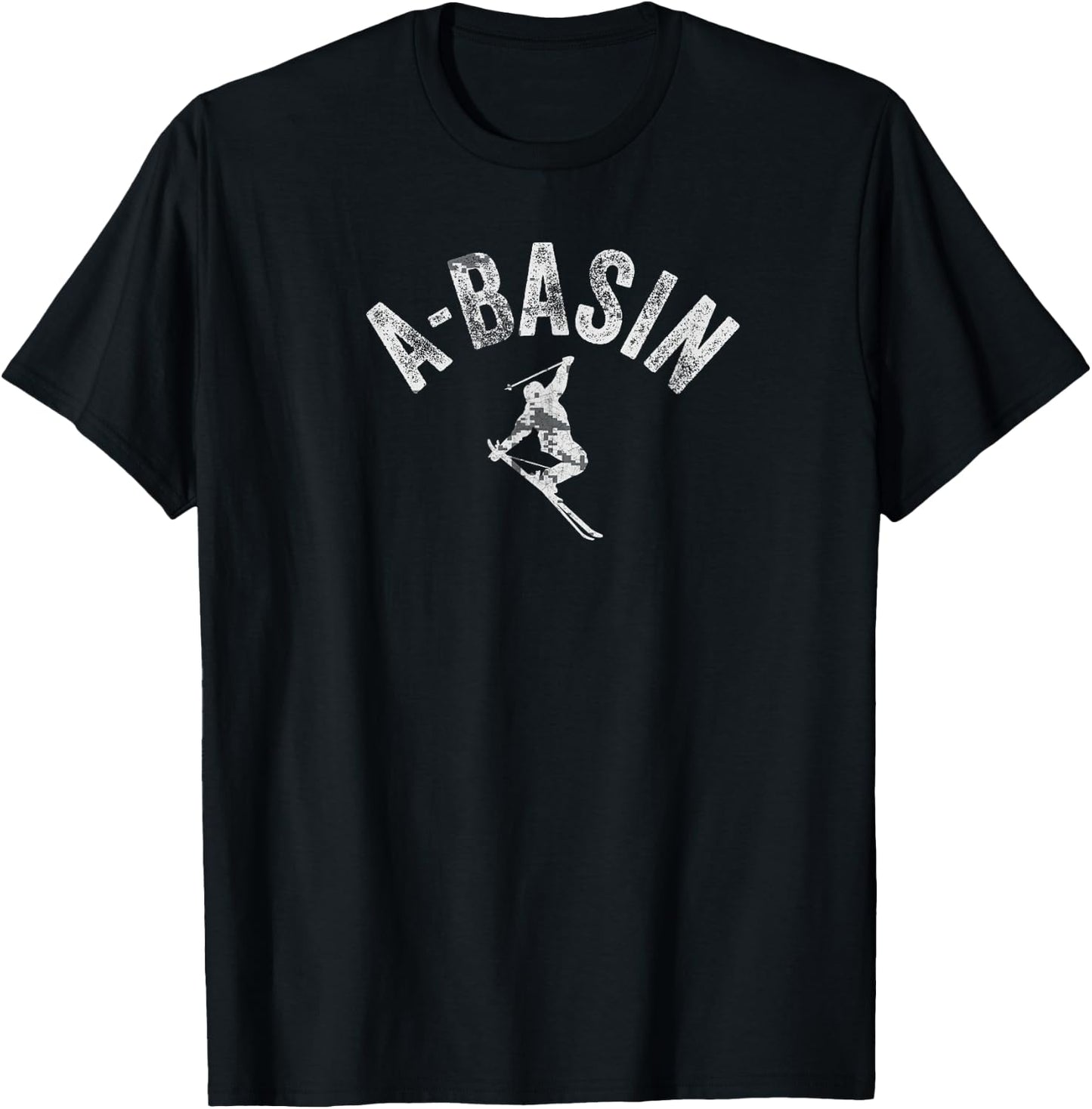 Ski A Basin CO Vintage Arapahoe Basin Skiing Cool Skier Gear T-Shirt - T-Shirt | Black