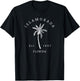 Retro Cool Islamorada Vintage Florida Palm Tree Novelty Art T-Shirt - T-Shirt | Black