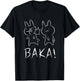 Funny Kawaii Baka Rabbit Slap Anime and Manga T-Shirt - T-Shirt | Black