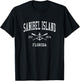 Sanibel Island FL Vintage Crossed Oars & Boat Anchor Sports T-Shirt - T-Shirt | Black