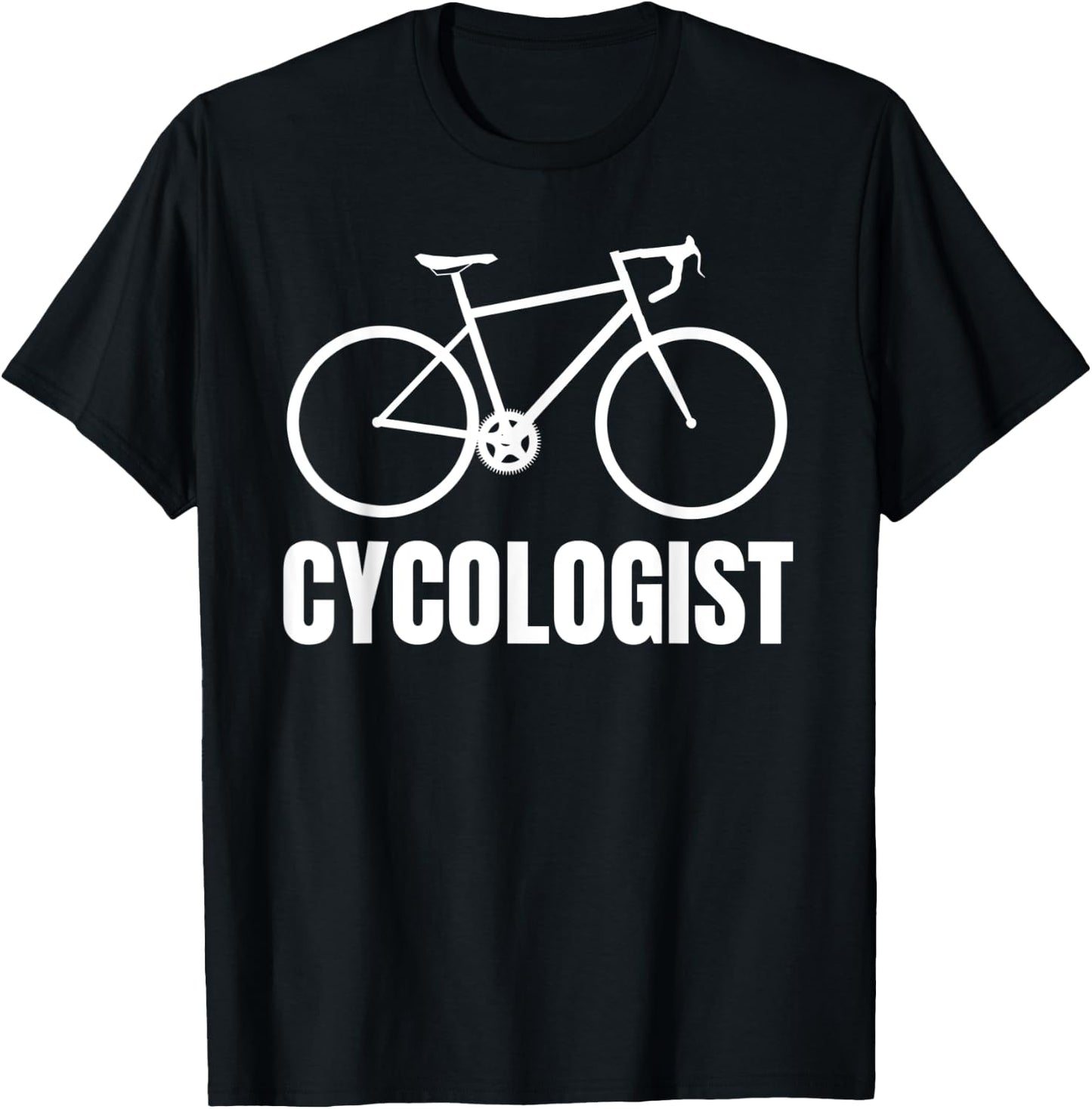 Cycologist Funny Bicycle Bike Gift Short Sleeve T-Shirt - T-Shirt | Black