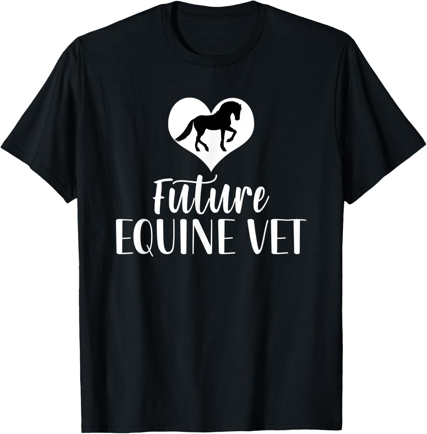 Future Equine Vet Horse Veterinarian T-Shirt - T-Shirt | Black