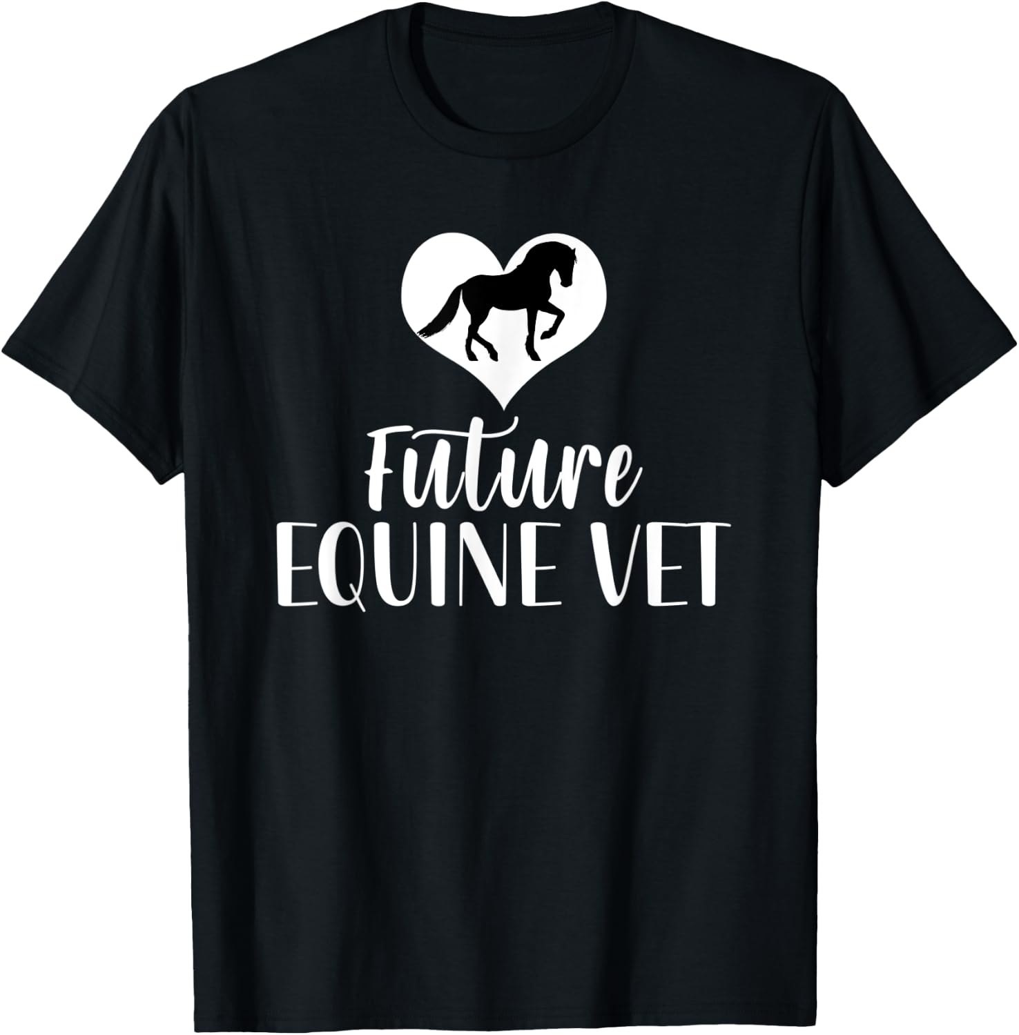 Future Equine Vet Horse Veterinarian T-Shirt - T-Shirt | Black
