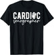 Cardiac Sonographer Cardiac Sonography Ultrasound Student T-Shirt - T-Shirt | Black