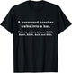 Funny Password Cracker Hacker T-Shirt - T-Shirt | Black