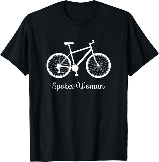 Spokes Women, Lady Boss, Bicyle Cycling Biking, Adventurer T-Shirt - T-Shirt | Black
