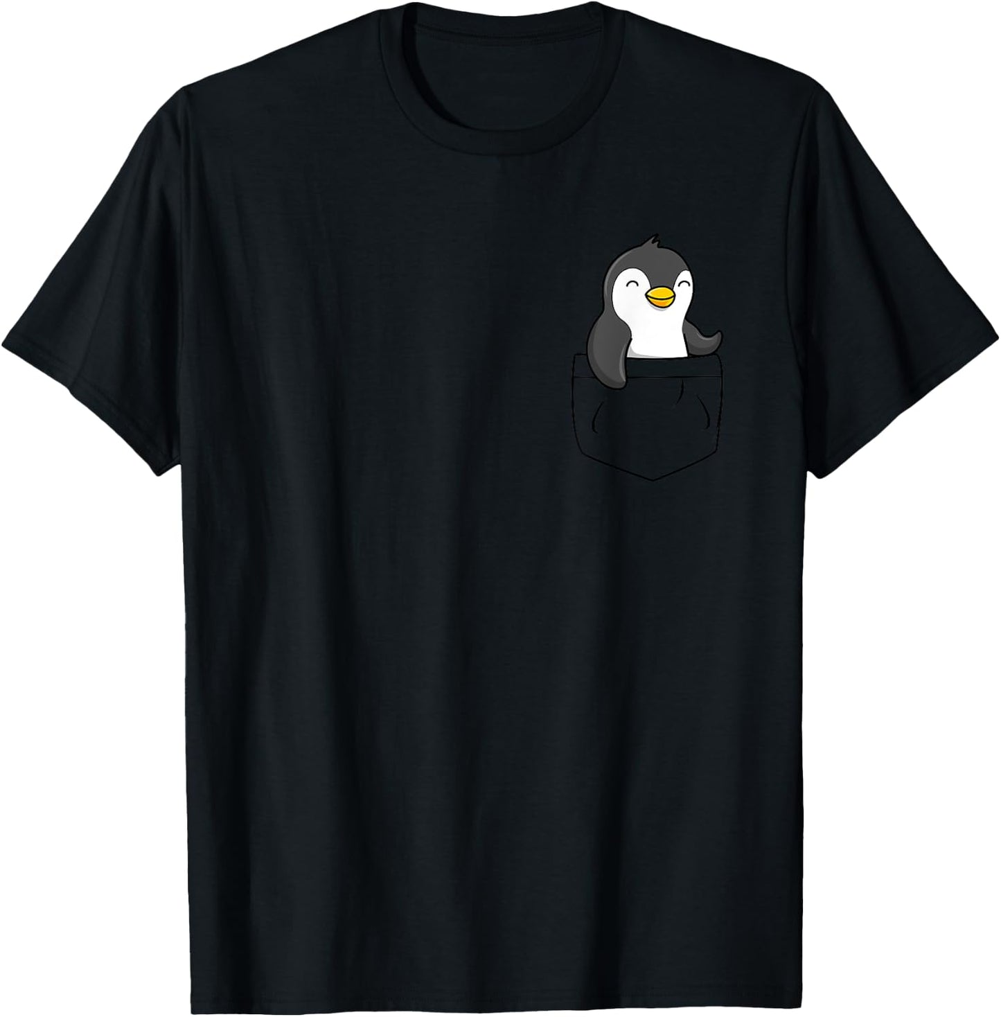 Penguin pocket - penguin T-Shirt - T-Shirt | Black
