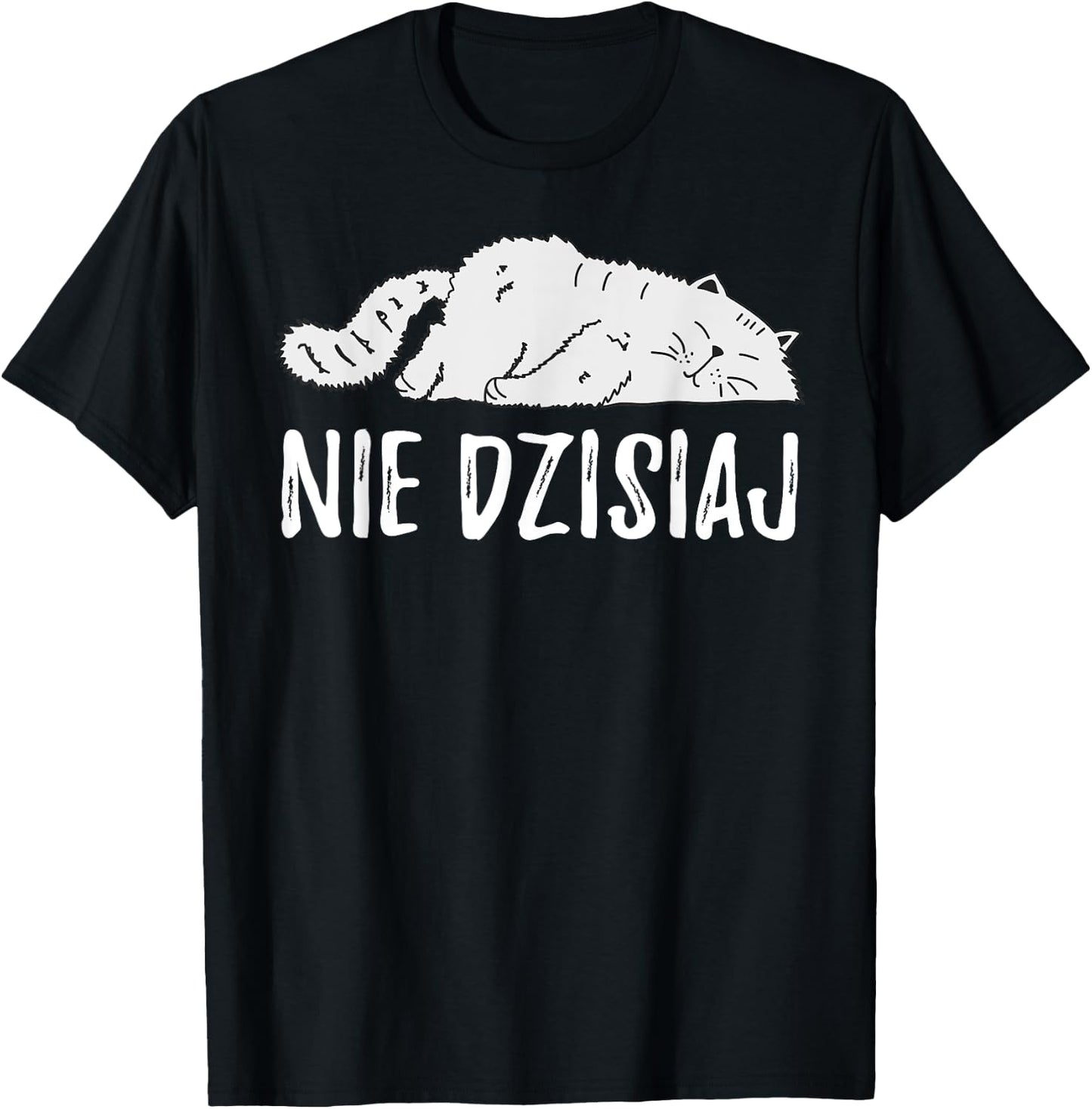 Funny Polish Cat Poland Polska T-Shirt - T-Shirt | Black